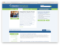 thumbnail of the Adaptation Clearinghouse Equity Portal website