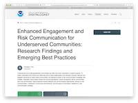 thumbnail of the Enhanced Engagement and Risk Communication for Underserved Communities website