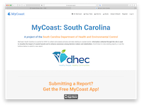 thumbnail of the MyCoast: South Carolina website