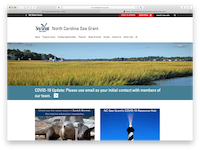 thumbnail of the North Carolina Sea Grant website