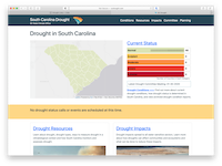 thumbnail of the SC Drought Information Center website