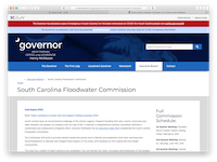 thumbnail of the SC Floodwater Commission Report website