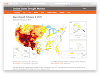 thumbnail of the US Drought Monitor website